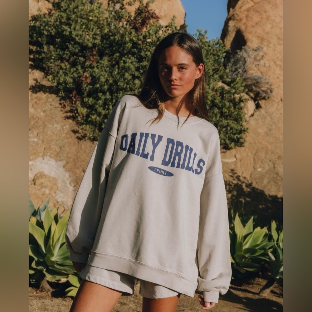 Daily Drills Oversized Sport Crew - Congress